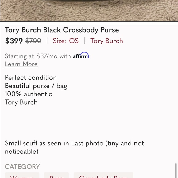 Tory Burch Black Crossbody Bag - Picture 7 of 10